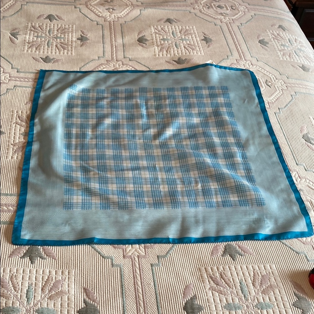 Blue Plaid  Scarf